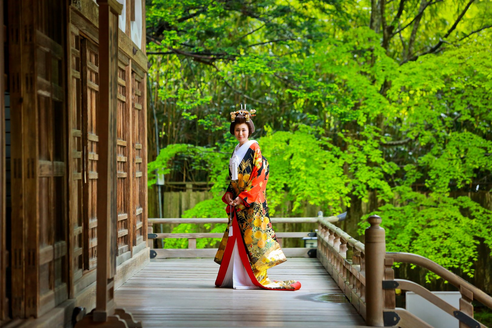 中尊寺_和装結婚式の様子４