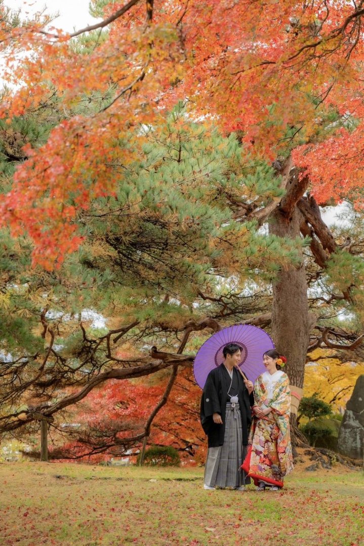 荘内神社_和装結婚式の様子１