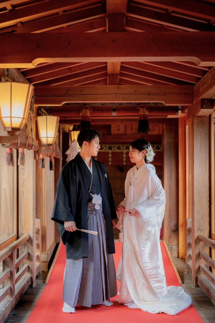荘内神社_和装結婚式の様子４