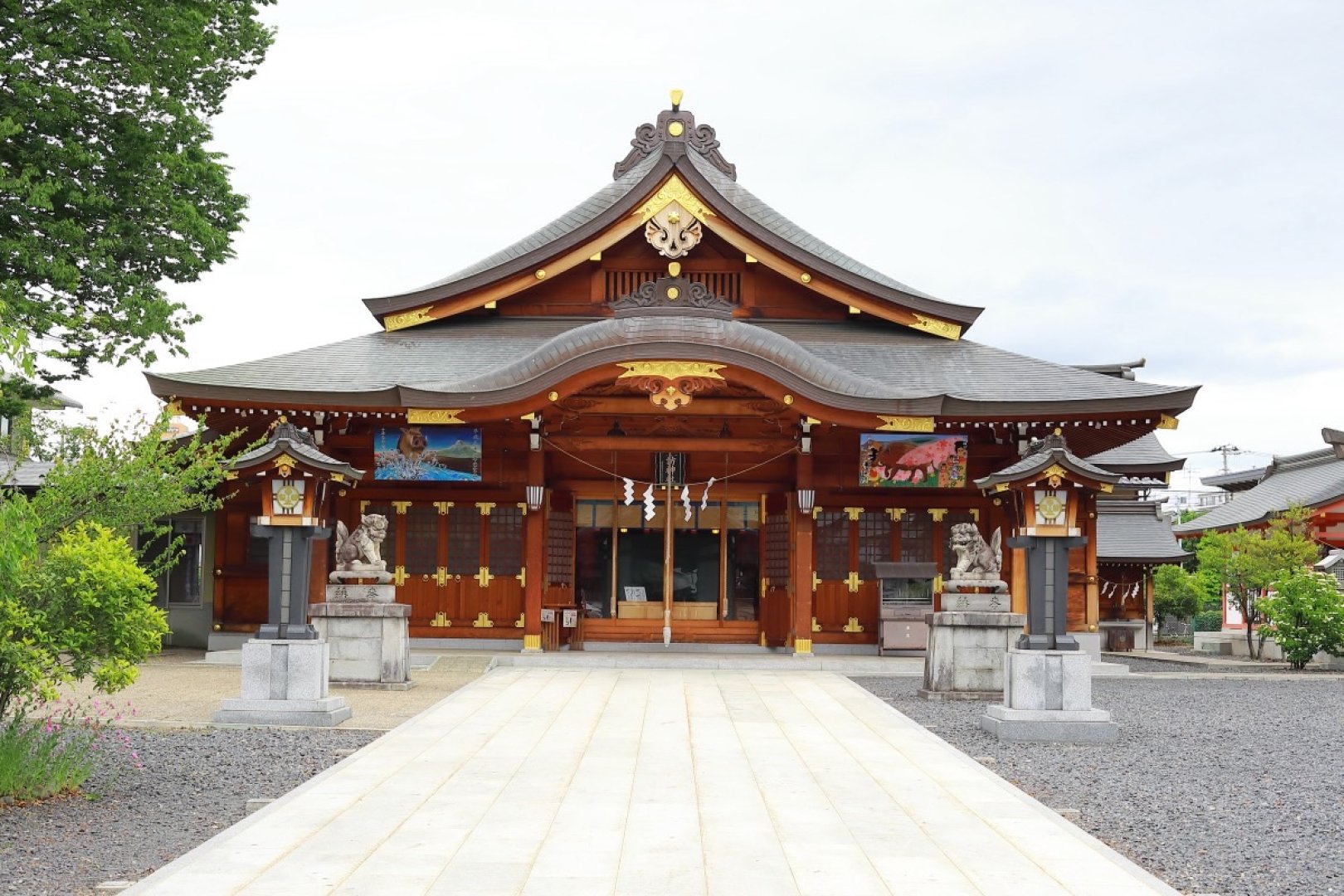 諏訪神社全景和装結婚式