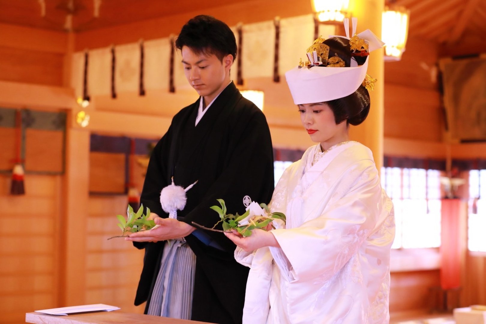諏訪神社_和装結婚式の様子４