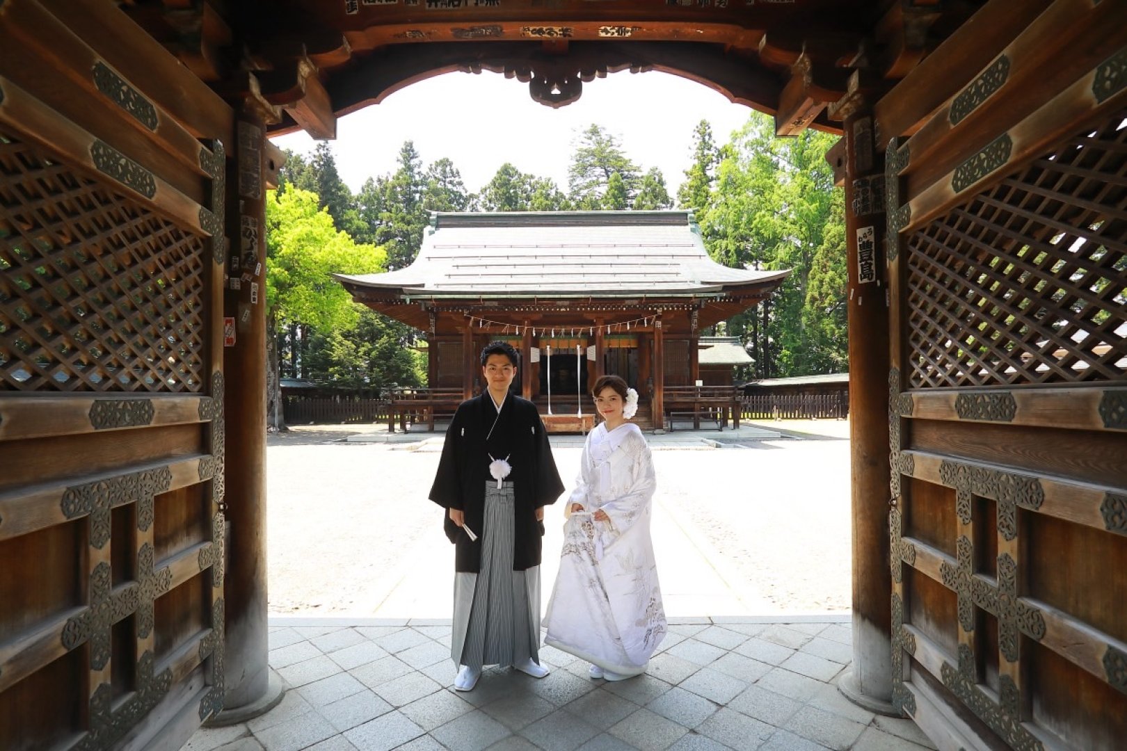 上杉神社_和装結婚式の様子２