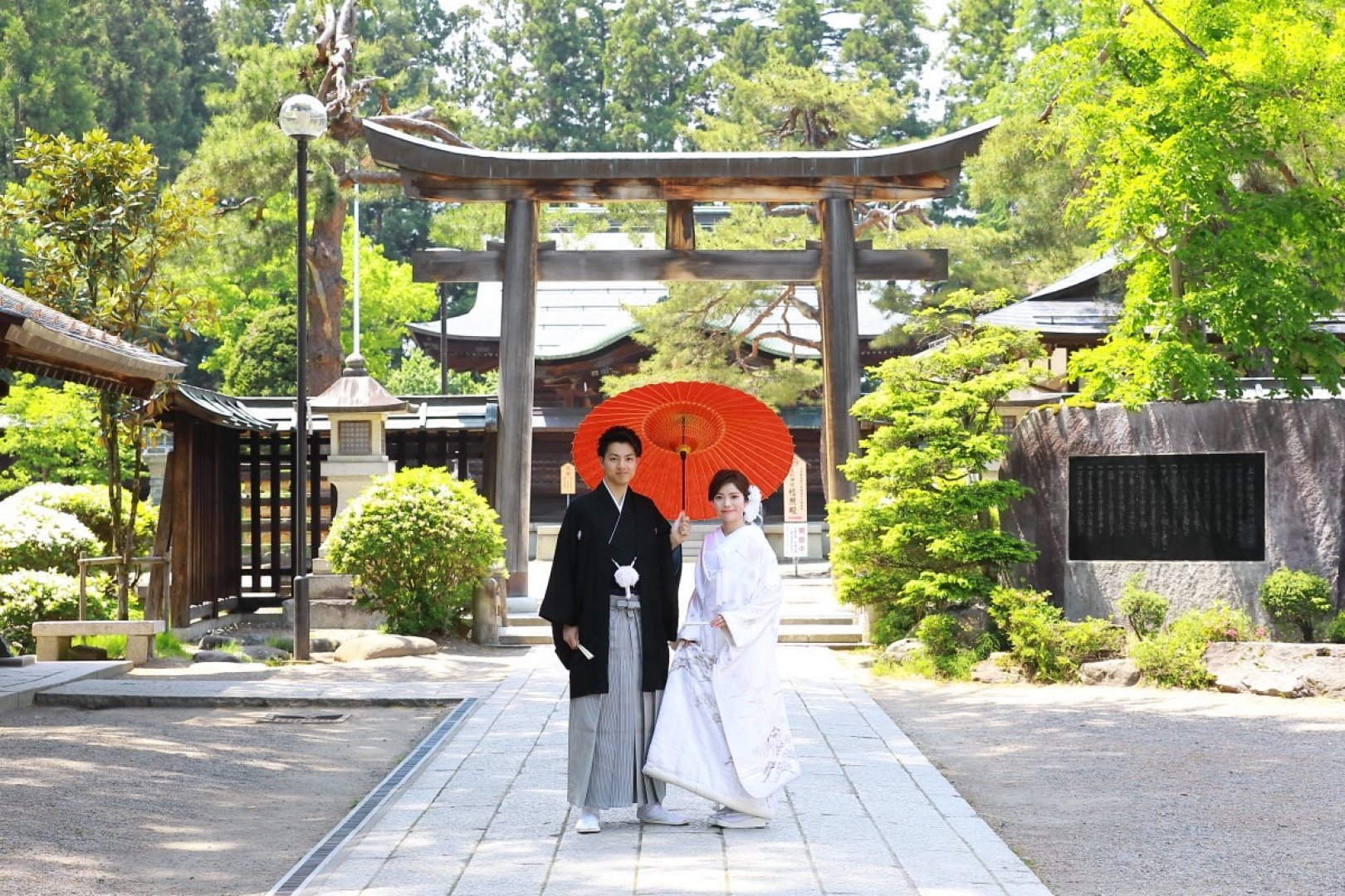 上杉神社_和装結婚式の様子４