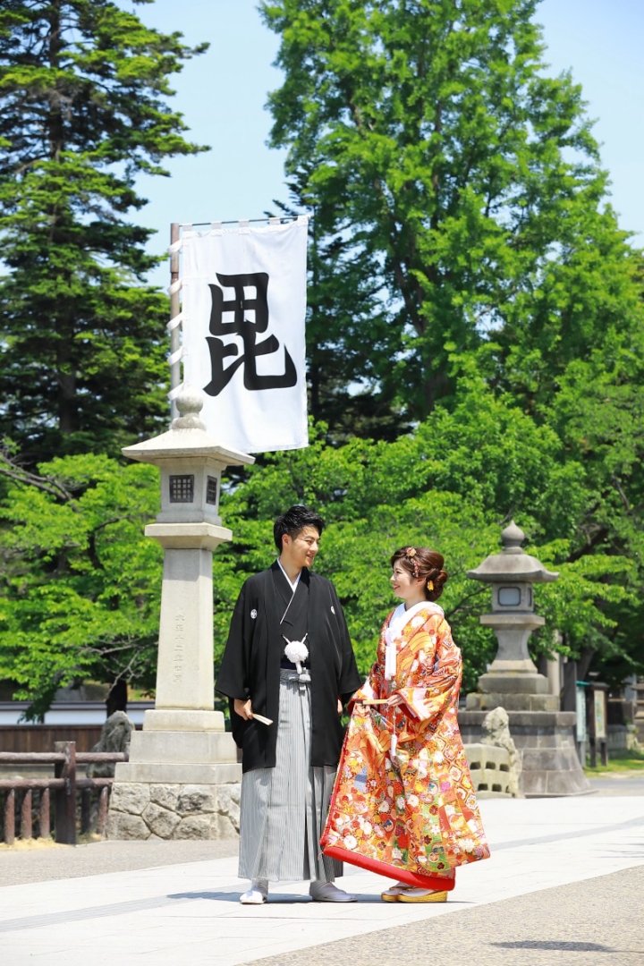 上杉神社_和装結婚式の様子５