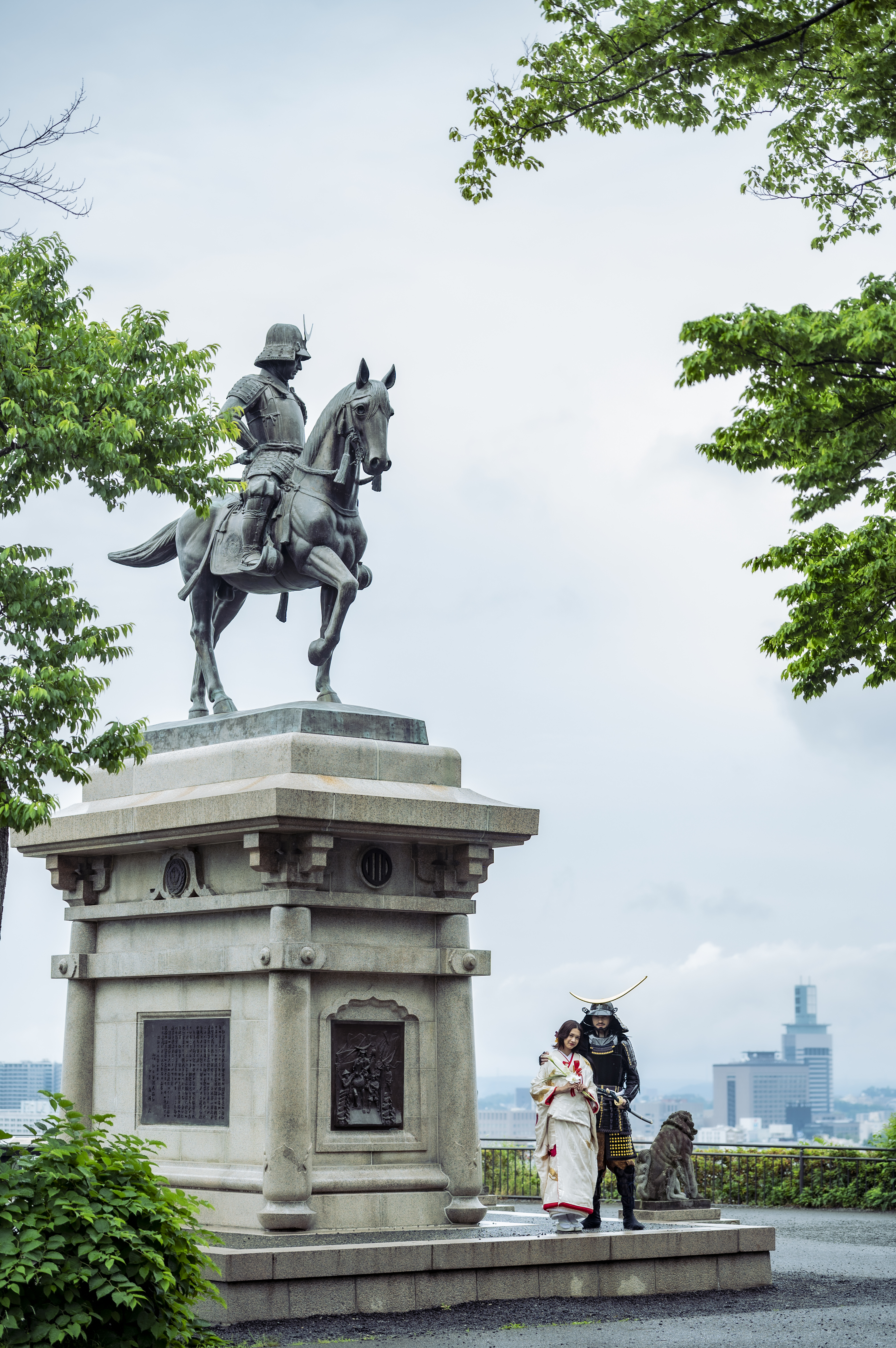 Shooting at the Ruins of Sendai Castle