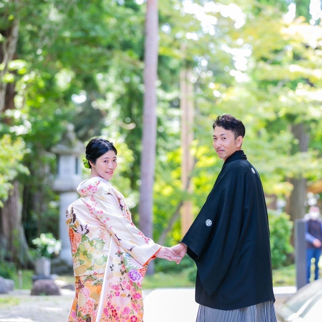 Chuson-ji Bride and Groom